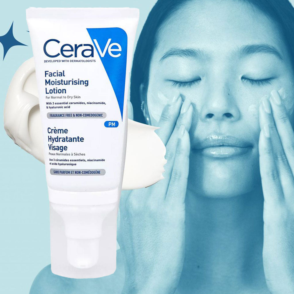 CeraVe Facial Moisturising PM Lotion For Normal To Dry Skin 52ml - Easy Pharmacy LLC