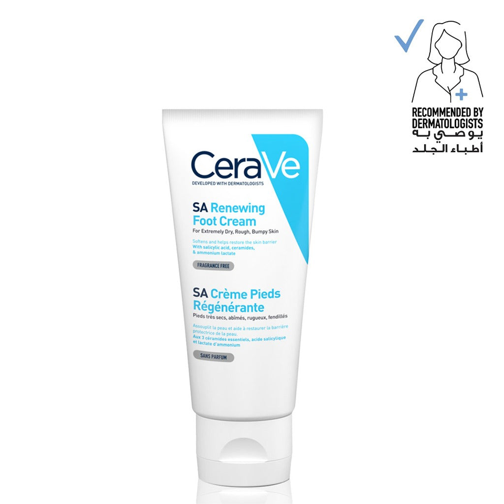 CeraVe SA Renewing Foot Cream With Salicylic Acid For Dry, Rough, Bumpy Skin 88ml - Easy Pharmacy LLC