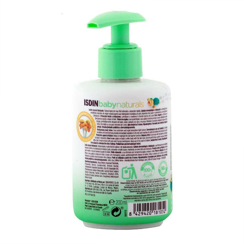 Isdin Baby Naturals Hydrating Body Lotion 200 mL - Easy Pharmacy LLC