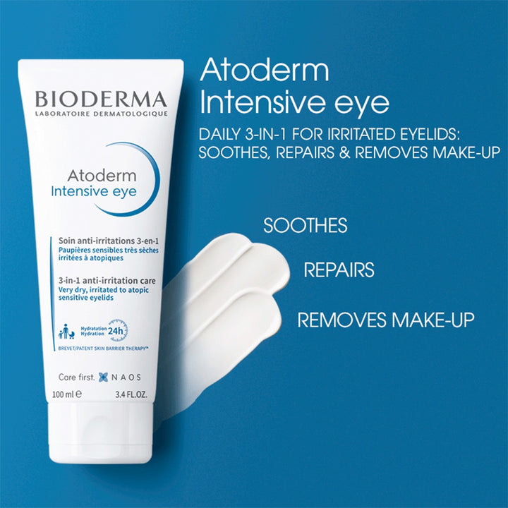 Bioderma Atoderm Intensive Eye 3 In 1 Anti-Irritation Care 100 mL - Easy Pharmacy LLC