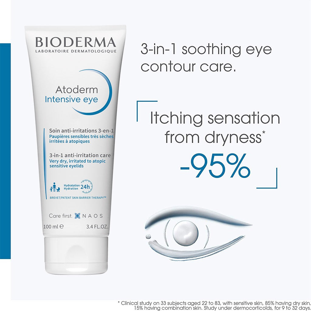Bioderma Atoderm Intensive Eye 3 In 1 Anti-Irritation Care 100 mL - Easy Pharmacy LLC