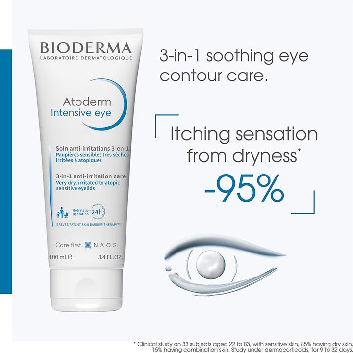 Bioderma Atoderm Intensive Eye 3 In 1 Anti-Irritation Care 100 mL - Easy Pharmacy LLC