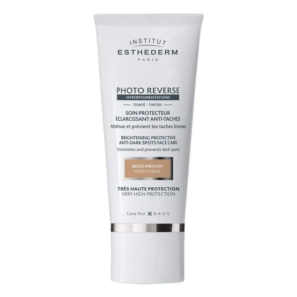 Institut Esthederm Photo Reverse Hyperpigmentations Brightening Sun Protective Anti-dark Spot Face Care Tinted Cream - Medium Beige 50ml - Easy Pharmacy LLC