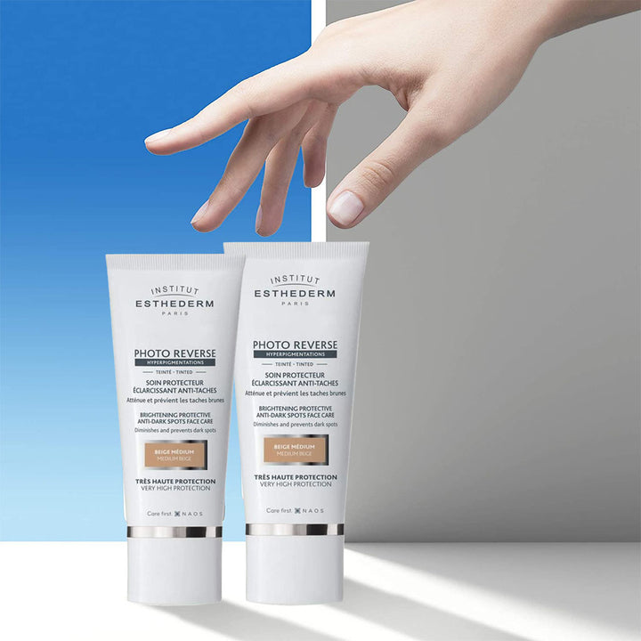 Institut Esthederm Photo Reverse Hyperpigmentations Brightening Sun Protective Anti-dark Spot Face Care Tinted Cream - Medium Beige 50ml - Easy Pharmacy LLC