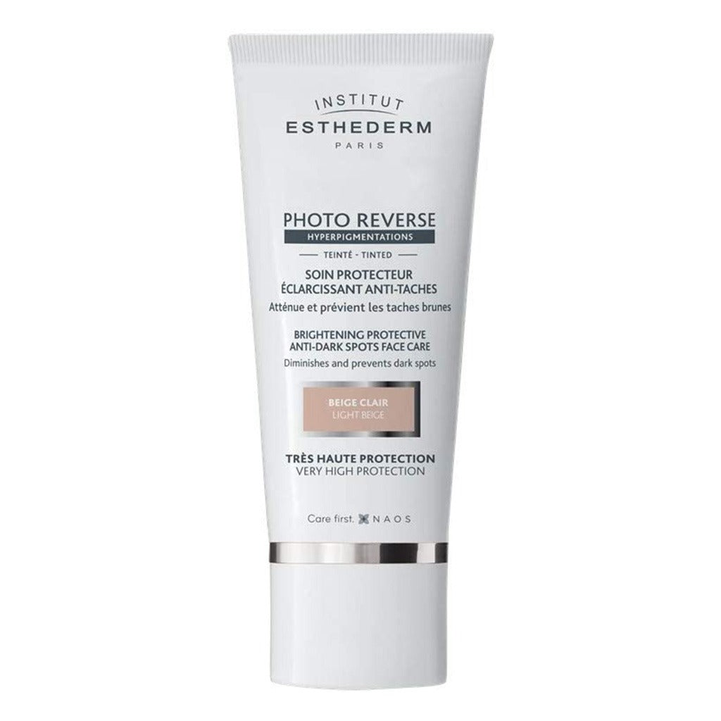Institut Esthederm Photo Reverse Hyperpigmentations Brightening Sun Protective Anti-dark Spot Face Care Tinted Cream- Light Beige 50ml - Easy Pharmacy LLC