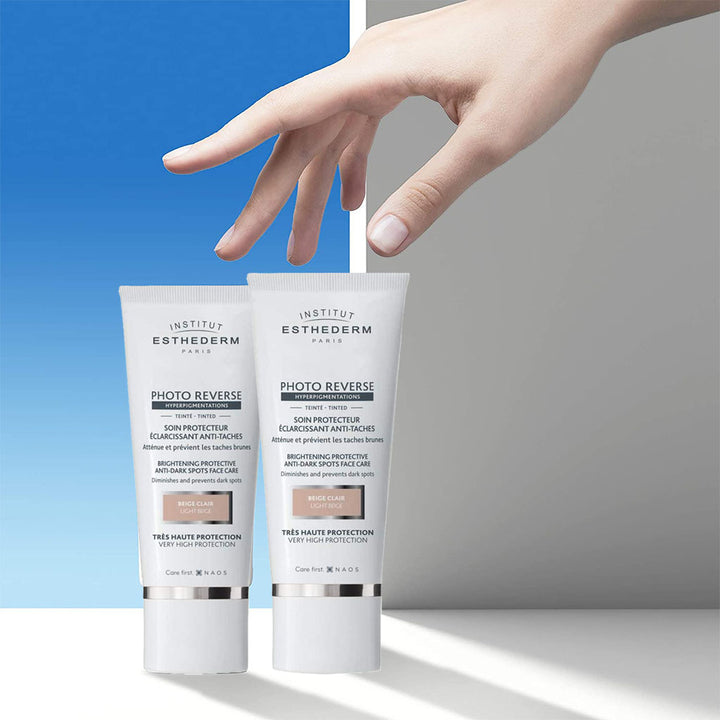 Institut Esthederm Photo Reverse Hyperpigmentations Brightening Sun Protective Anti-dark Spot Face Care Tinted Cream- Light Beige 50ml - Easy Pharmacy LLC