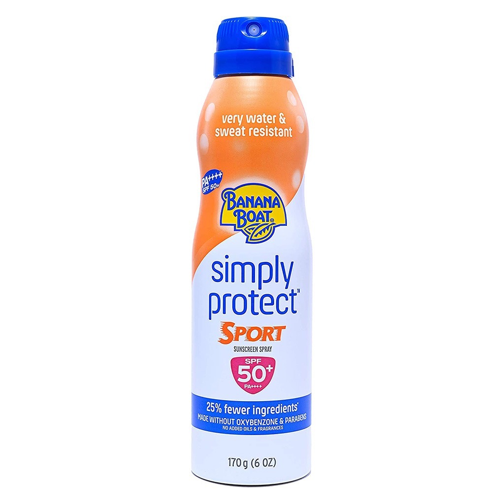 Banana Boat® Simply Protect Sport Sunscreen Spray SPF 50+, 170 g - Easy Pharmacy LLC
