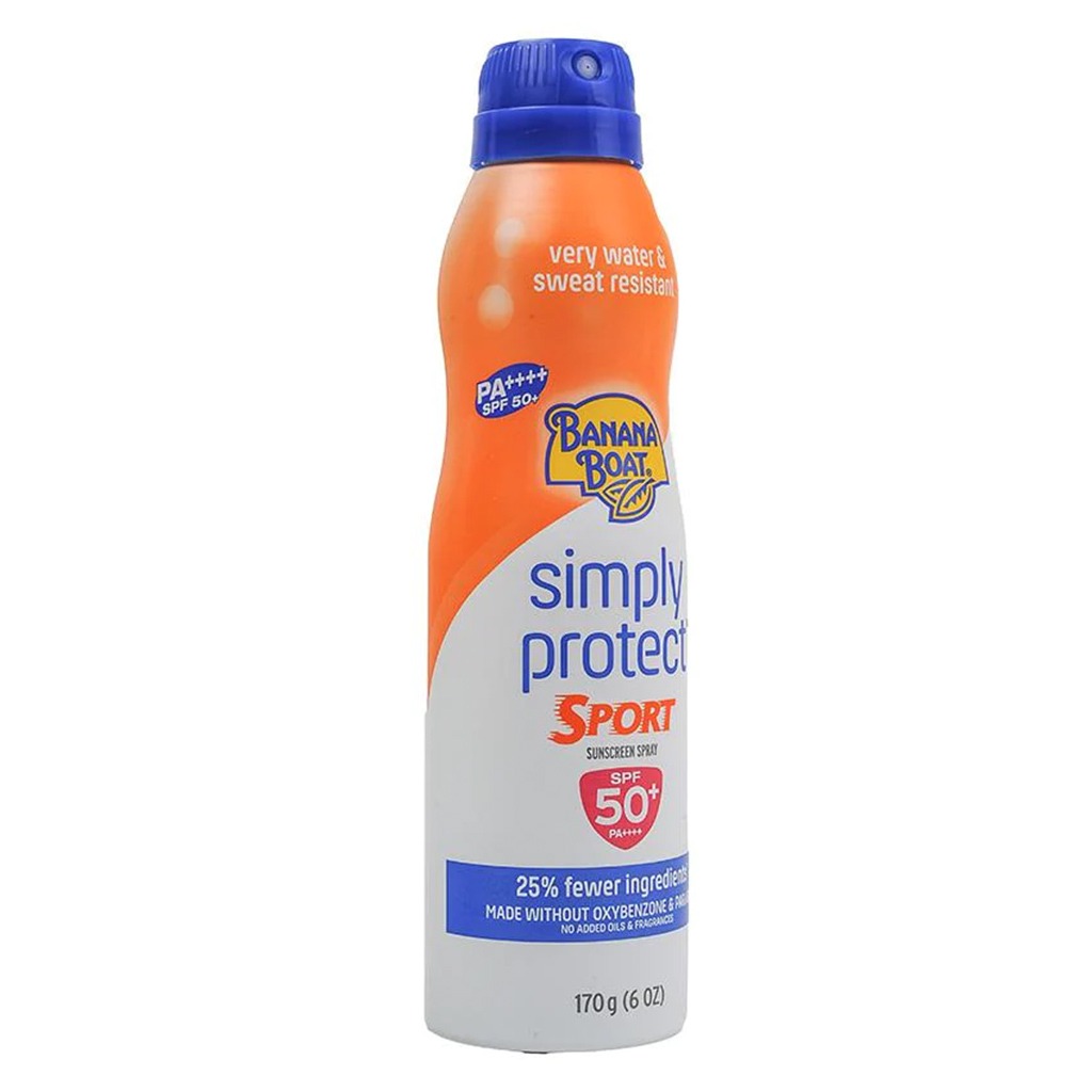 Banana Boat® Simply Protect Sport Sunscreen Spray SPF 50+, 170 g - Easy Pharmacy LLC