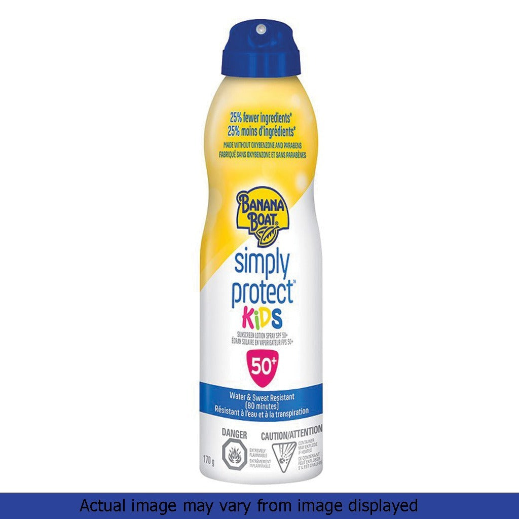 Banana Boat Simply Protect Kids Sunscreen Lotion Spray 170 g - Easy Pharmacy LLC