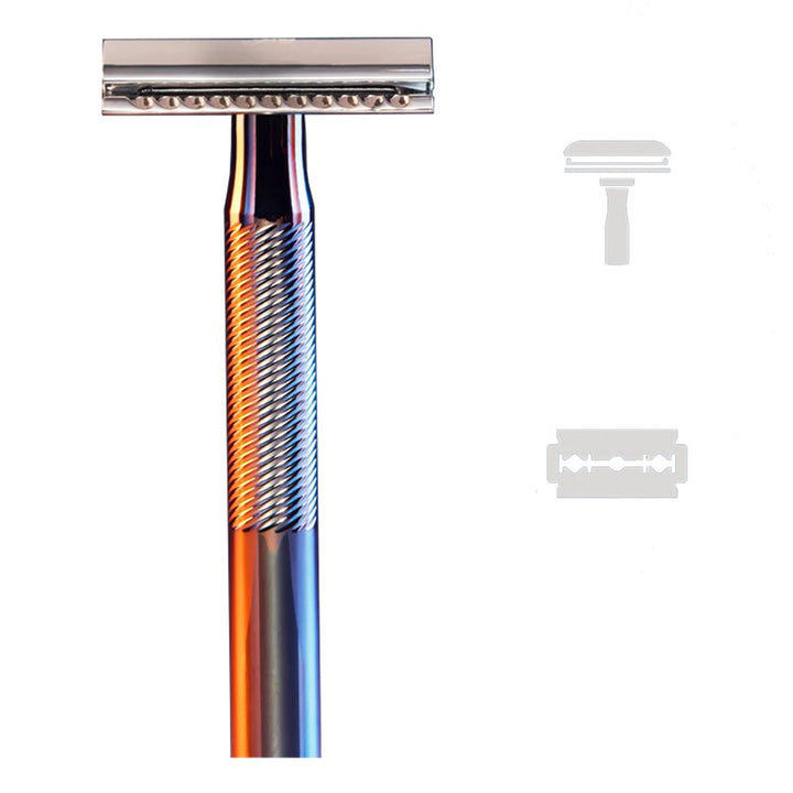 King C. Gillette Men’s Double Edge Safety Razor With Classic Inspired Chrome Plated Handle + Gillette’s Best Platinum Coated Double Edge Blades, Pack of 1 Handle + 5 Blades - Easy Pharmacy LLC