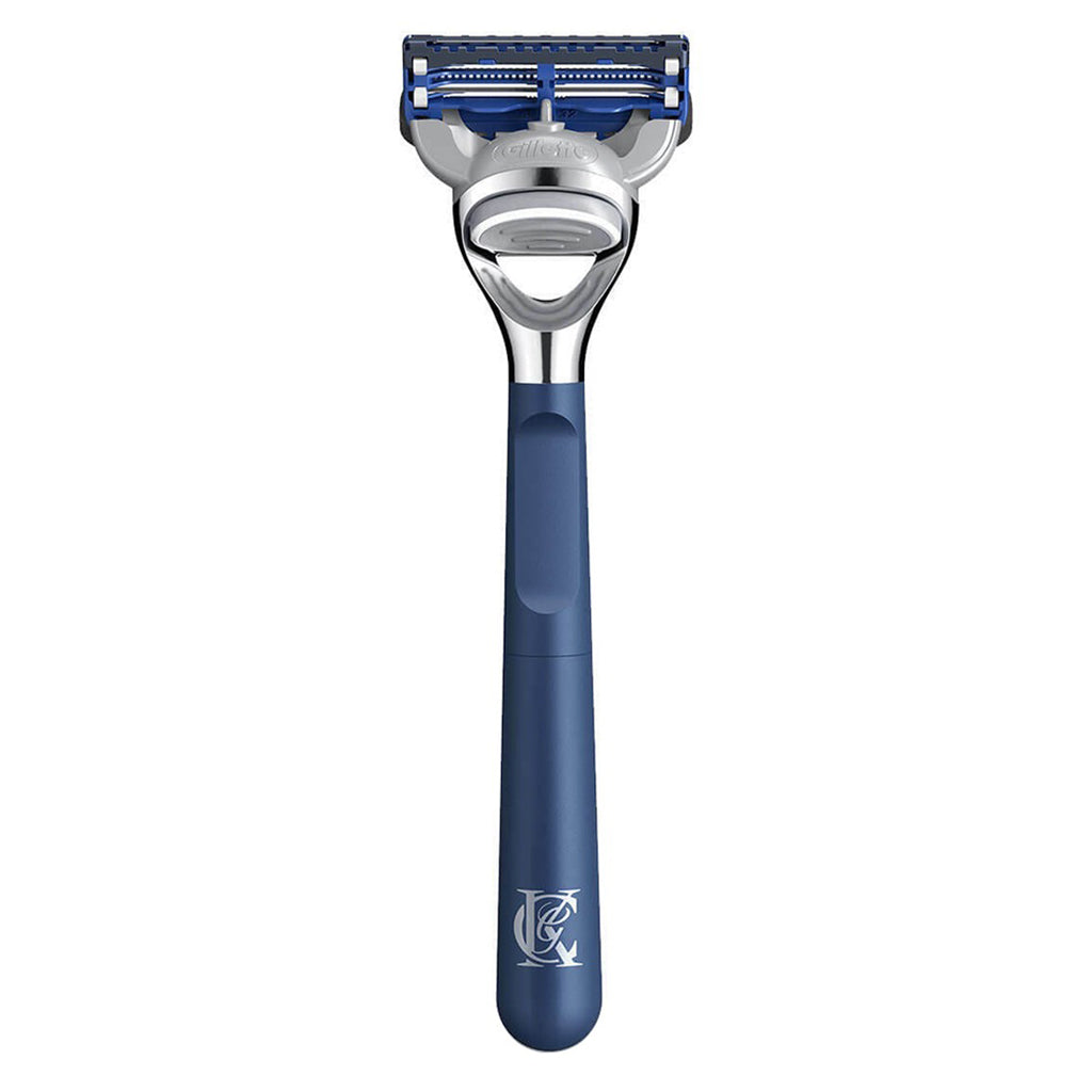 King C. Gillette Men’s Neck Razor With Gillette’s Best Sharpest Stainless Steel Platinum Coated Blades, Pack of 1's - Easy Pharmacy LLC