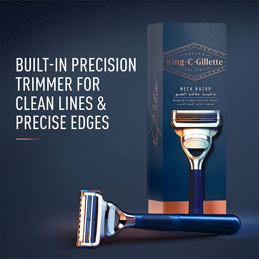 King C. Gillette Men’s Neck Shaving Razor Blade Refills, Pack of 3's - Easy Pharmacy LLC