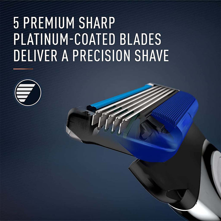 King C. Gillette Men’s Shave and Edging Razor Blade Refill With Built In Single Blade Precision Trimmer, Pack of 3's - Easy Pharmacy LLC