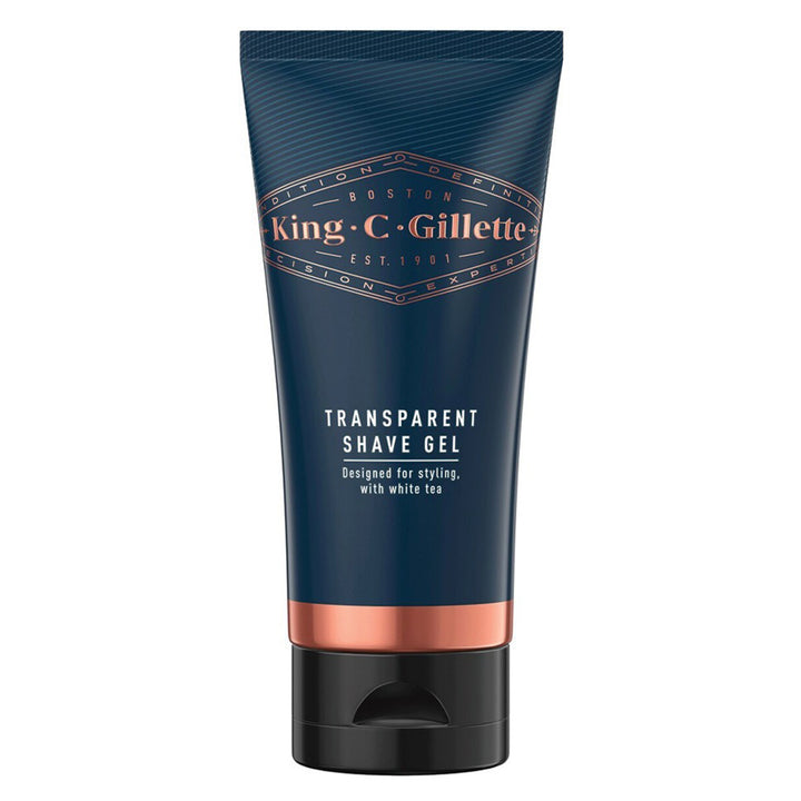 King C. Gillette Men’s Transparent, Non-Foaming Shave Gel With White Tea and Argan Oil 150ml - Easy Pharmacy LLC