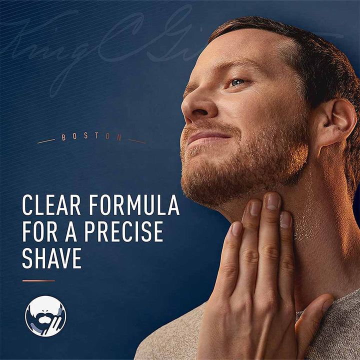 King C. Gillette Men’s Transparent, Non-Foaming Shave Gel With White Tea and Argan Oil 150ml - Easy Pharmacy LLC