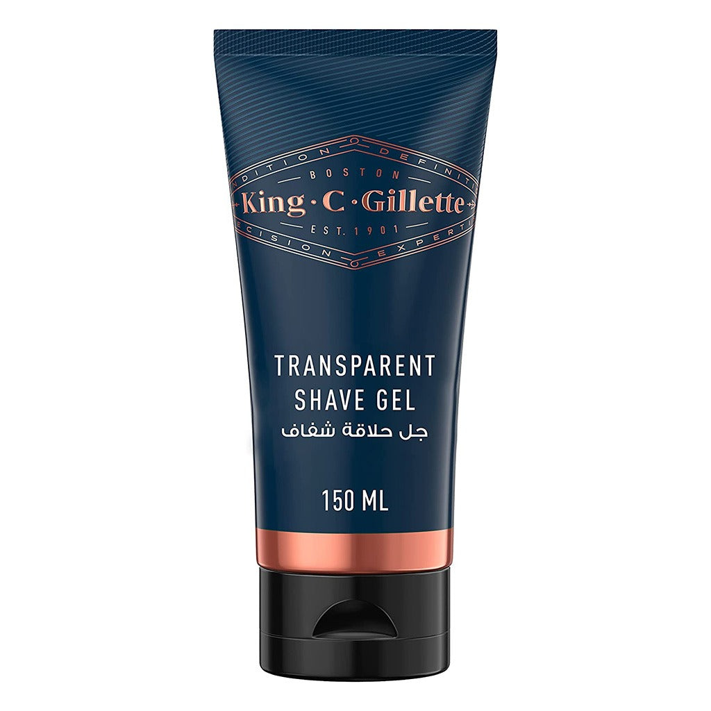 King C. Gillette Men’s Transparent, Non-Foaming Shave Gel With White Tea and Argan Oil 150ml - Easy Pharmacy LLC