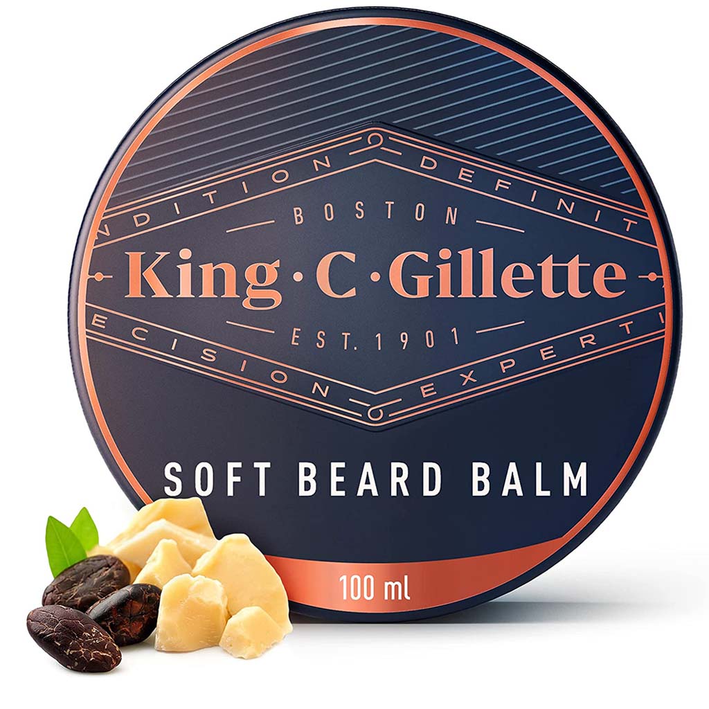 King C. Gillette Men’s Deep Conditioning Soft Beard Balm With Cocoa Butter, Argan Oil and Shea Butter 100ml - Easy Pharmacy LLC