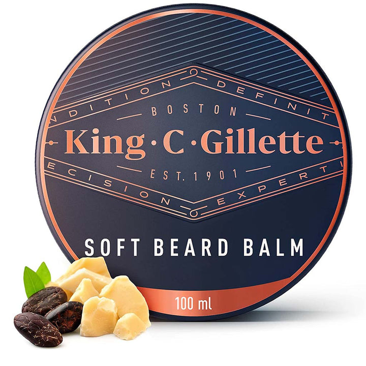 King C. Gillette Men’s Deep Conditioning Soft Beard Balm With Cocoa Butter, Argan Oil and Shea Butter 100ml - Easy Pharmacy LLC