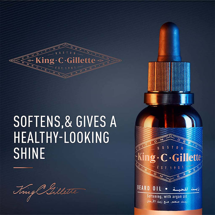King C. Gillette Men’s Nourishing Beard Oil With Plant Based Oils 30ml - Easy Pharmacy LLC