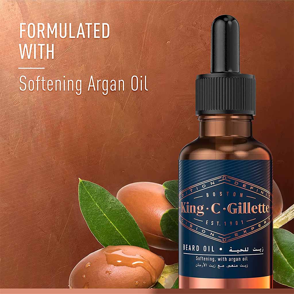 King C. Gillette Men’s Nourishing Beard Oil With Plant Based Oils 30ml - Easy Pharmacy LLC
