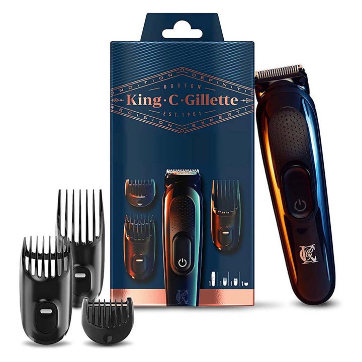 King C. Gillette Cordless Men’s Beard Trimmer Kit With Lifetime Sharp Blades & 3 Interchangeable Combs - Easy Pharmacy LLC