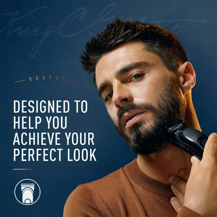 King C. Gillette Cordless Men’s Beard Trimmer Kit With Lifetime Sharp Blades & 3 Interchangeable Combs - Easy Pharmacy LLC