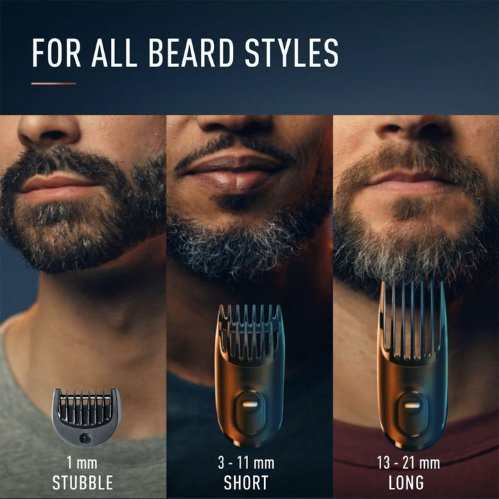 King C. Gillette Cordless Men’s Beard Trimmer Kit With Lifetime Sharp Blades & 3 Interchangeable Combs - Easy Pharmacy LLC