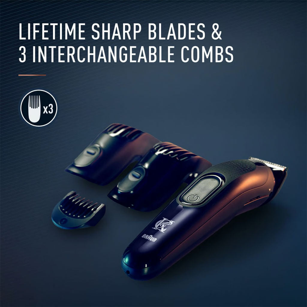 King C. Gillette Cordless Men’s Beard Trimmer Kit With Lifetime Sharp Blades & 3 Interchangeable Combs - Easy Pharmacy LLC