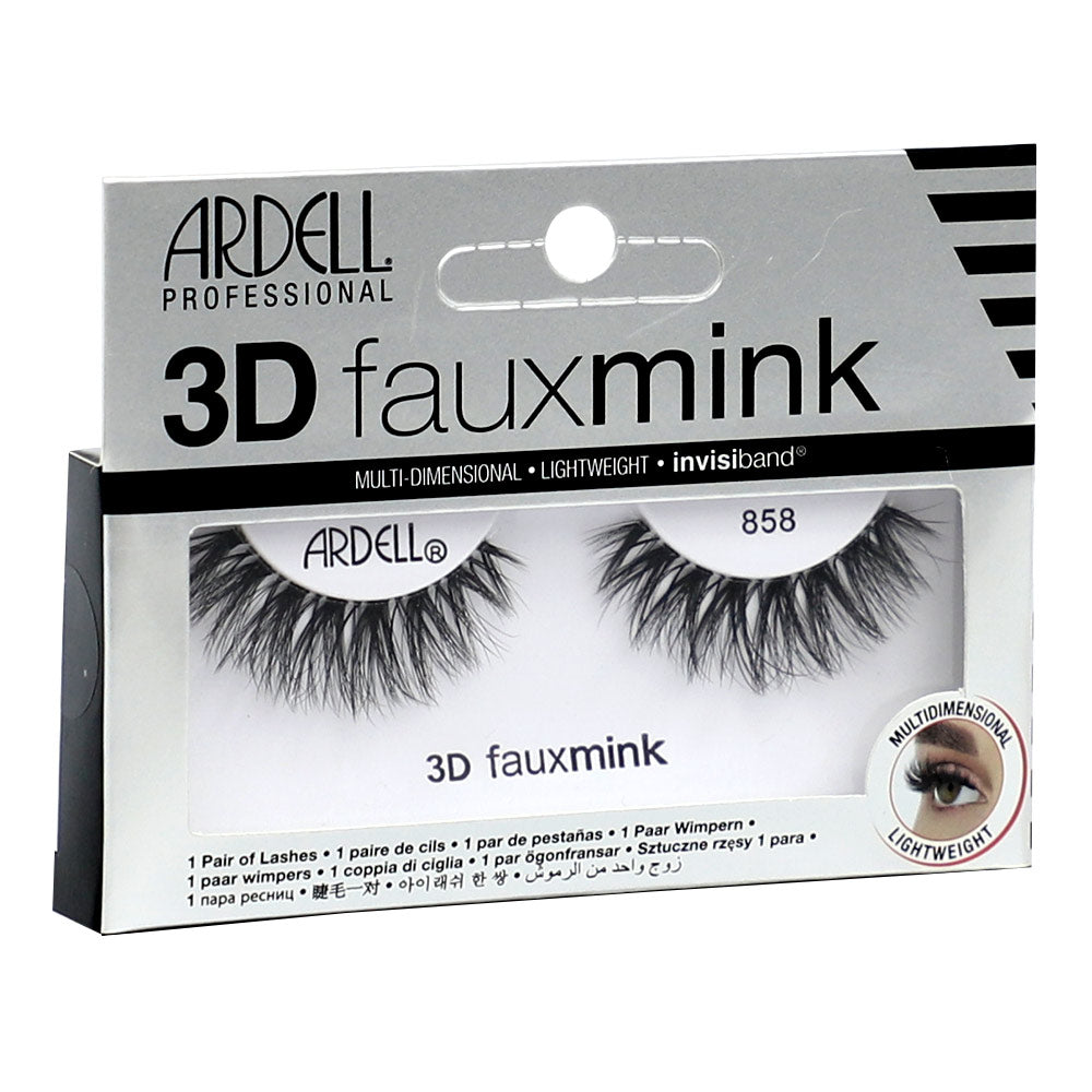 Ardell 3D Fauxmink 858 False Eyelash Pair 1's 70481 - Easy Pharmacy LLC