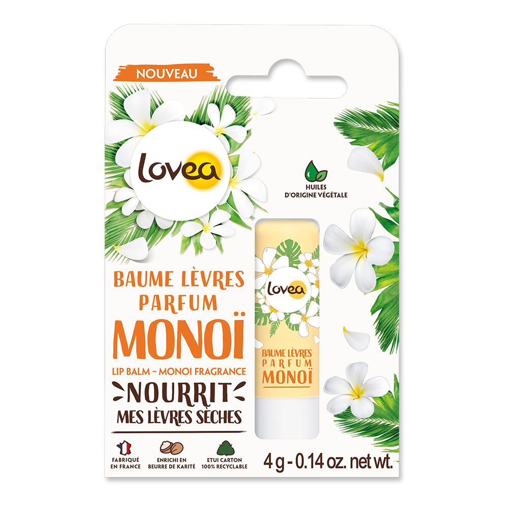 Lovea Monoi Fragrance Lip Balm 4g - Easy Pharmacy LLC