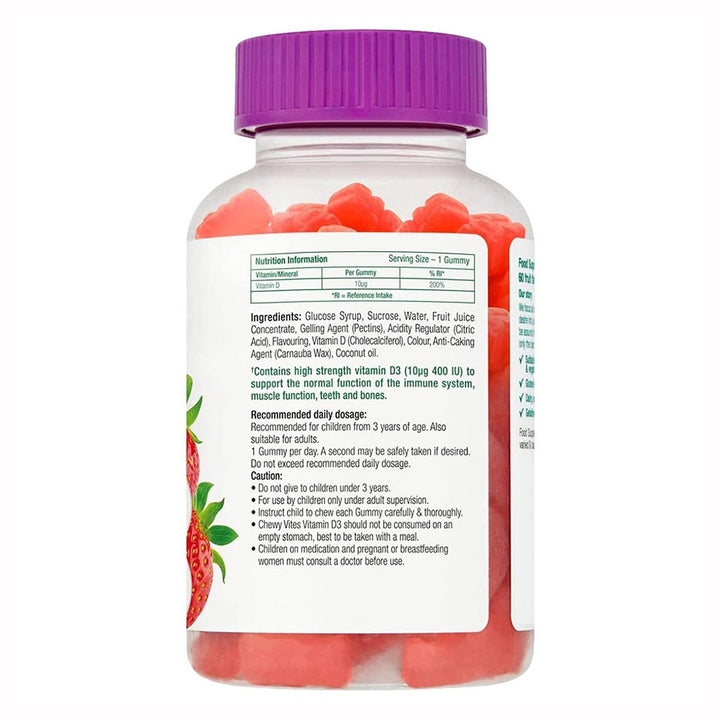 Chewy Vites Kids Vitamin D3 400 IU Gummies 60's - Easy Pharmacy LLC