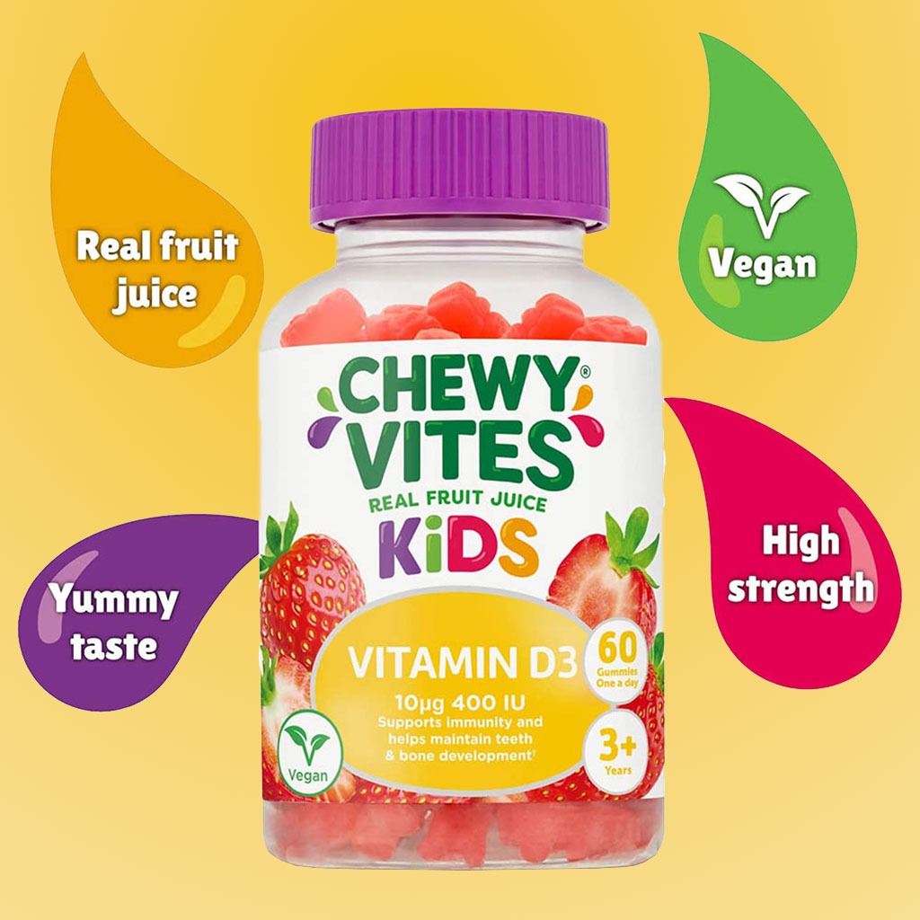 Chewy Vites Kids Vitamin D3 400 IU Gummies 60's - Easy Pharmacy LLC