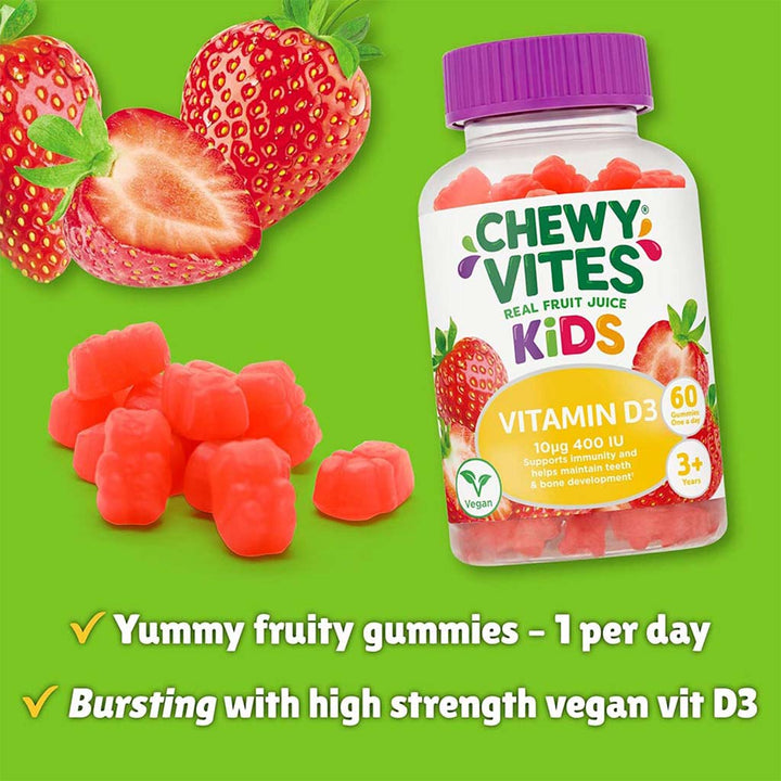 Chewy Vites Kids Vitamin D3 400 IU Gummies 60's - Easy Pharmacy LLC