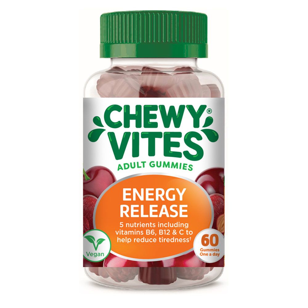 Chewy Vites Adults Daily Energy Release Gummies 60's - Easy Pharmacy LLC