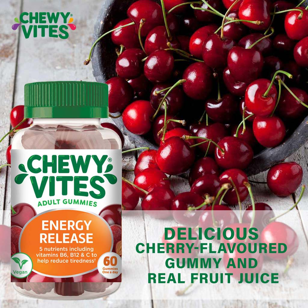 Chewy Vites Adults Daily Energy Release Gummies 60's - Easy Pharmacy LLC