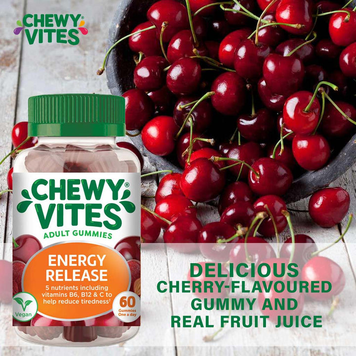 Chewy Vites Adults Daily Energy Release Gummies 60's - Easy Pharmacy LLC