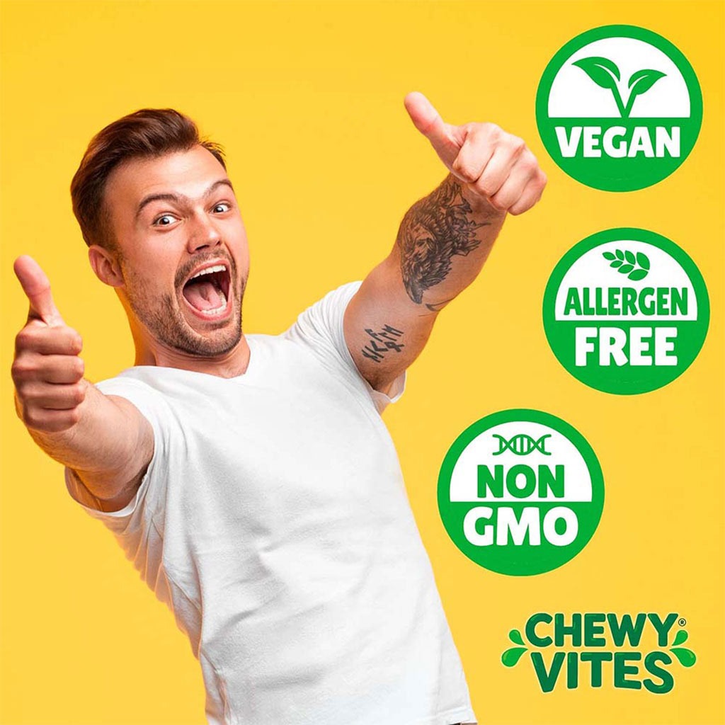 Chewy Vites Adults Daily Energy Release Gummies 60's - Easy Pharmacy LLC