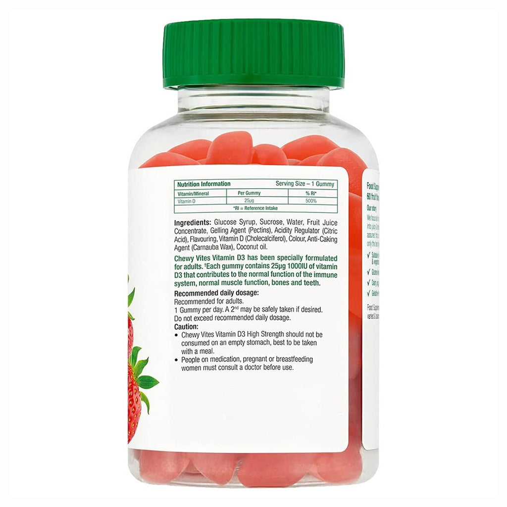 Chewy Vites Adults Vitamin D3 1000 IU Extra Strength Gummies - Easy Pharmacy LLC