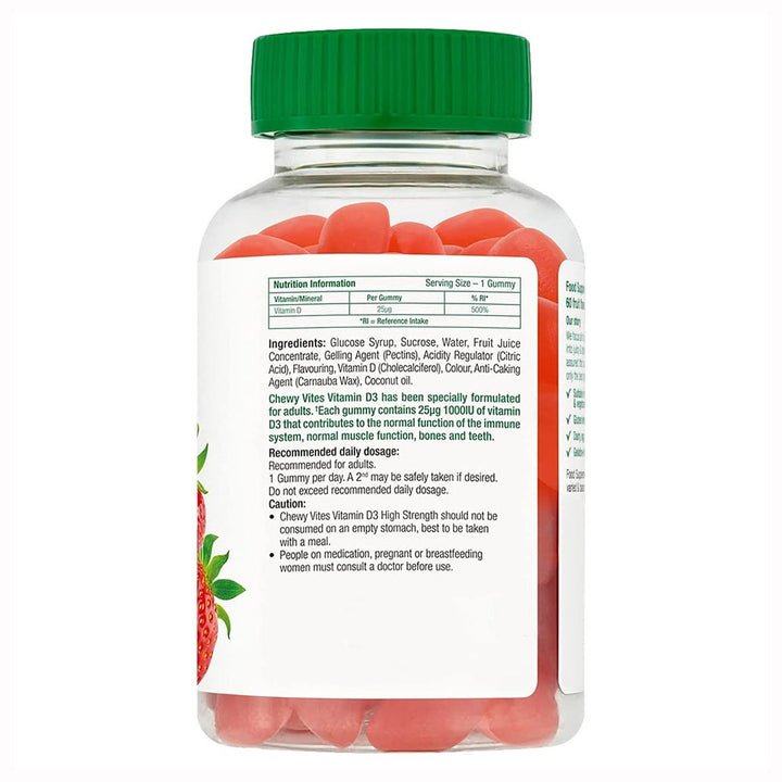 Chewy Vites Adults Vitamin D3 1000 IU Extra Strength Gummies - Easy Pharmacy LLC