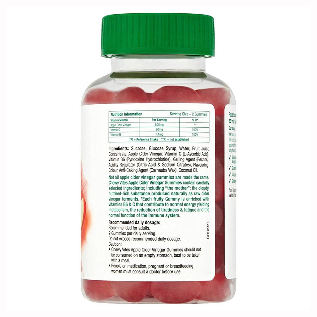 Chewy Vites Superfoods Apple Cider Vinegar Gummies 60's - Easy Pharmacy LLC
