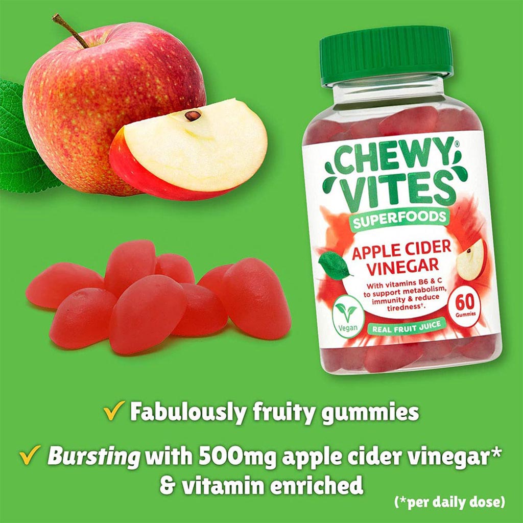 Chewy Vites Superfoods Apple Cider Vinegar Gummies 60's - Easy Pharmacy LLC