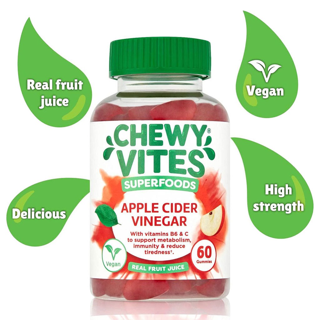 Chewy Vites Superfoods Apple Cider Vinegar Gummies 60's - Easy Pharmacy LLC