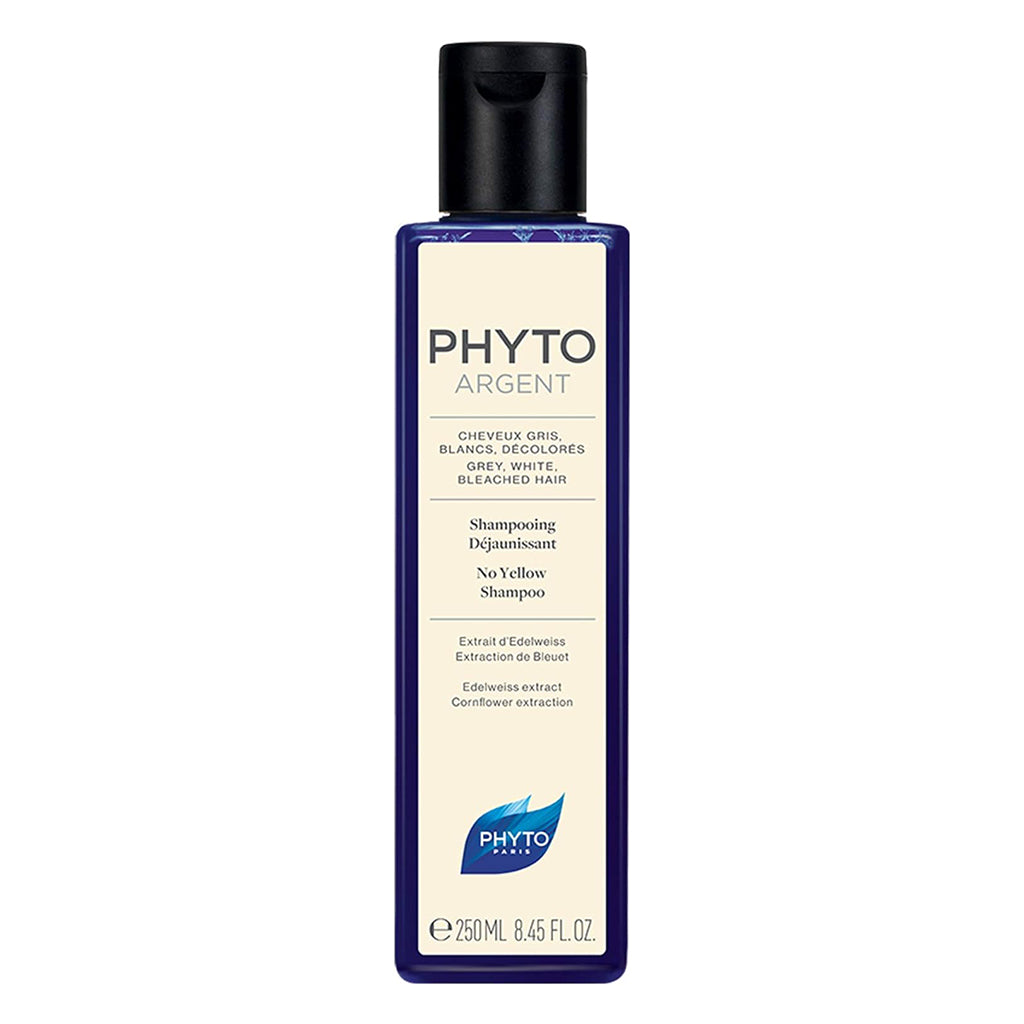 Phyto Phytoargent No-Yellow, Yellow Tone Neutralizing Shampoo For Grey, White & Bleached Hair 250ml - Easy Pharmacy LLC