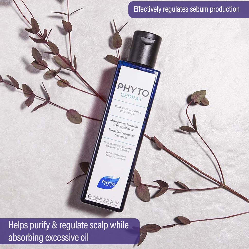 Phyto Phytocedrat Purifying Treatment Shampoo With Lemon Essential Oils For Oily Scalp 250ml - Easy Pharmacy LLC