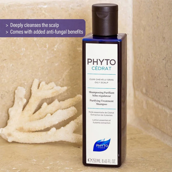 Phyto Phytocedrat Purifying Treatment Shampoo With Lemon Essential Oils For Oily Scalp 250ml - Easy Pharmacy LLC