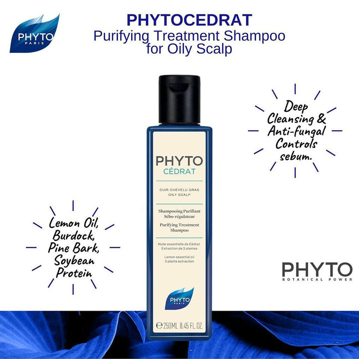 Phyto Phytocedrat Purifying Treatment Shampoo With Lemon Essential Oils For Oily Scalp 250ml - Easy Pharmacy LLC