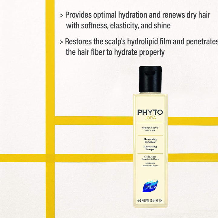 Phyto Phytojoba Moisturizing Shampoo With Jojoba Milk For Dry Hair 250ml - Easy Pharmacy LLC