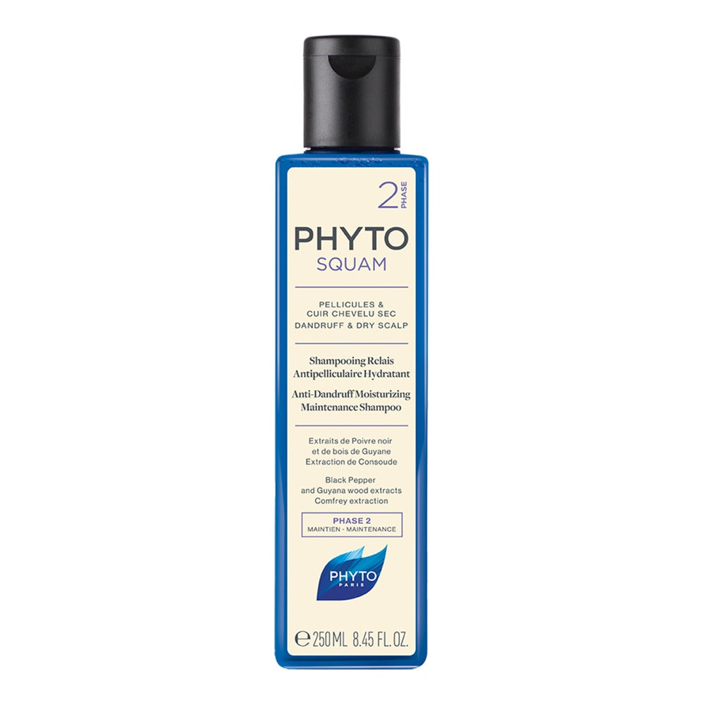 Phyto Phytosquam Phase 2 Anti-Dandruff Moisturising Maintenance Shampoo For Dandruff & Dry Scalp 250ml - Easy Pharmacy LLC