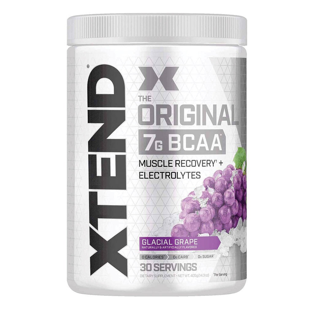 Scivation Xtend Original BCAA Muscle Recovery + Electrolytes Glacial Grape 30 Servings - Easy Pharmacy LLC