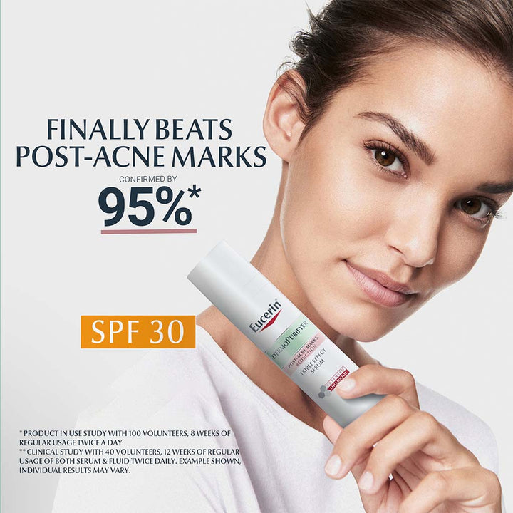 Eucerin Dermo Purifyer Post Blemish Anti-Mark SPF 30 Protective Fluid For Acne Prone Skin 50ml - Easy Pharmacy LLC